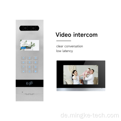 Multi -Family -Videotorklingelzugriffskontrollsystem -Intercom